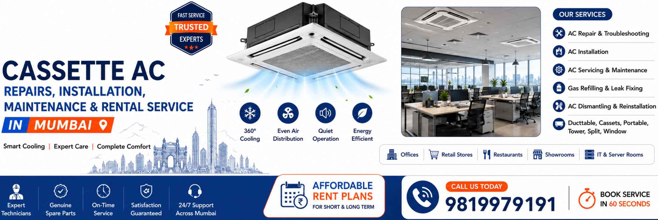 Cassets AC Service in Mumbai